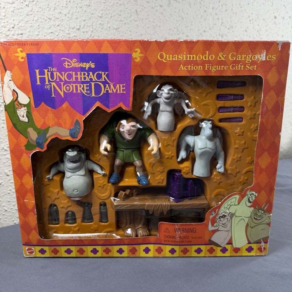 NEW! Disney's HUNCHBACK of NOTRE DAME‎ Figure Set #66221 ~ QUASIMODO & GARGOYLES